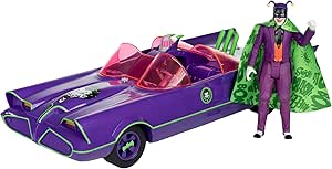 McFarlane Toys - DC Retro Batmobile &amp; The Joker (Batman 66&#39;) 2pk, Gold Label, Amazon Exclusive