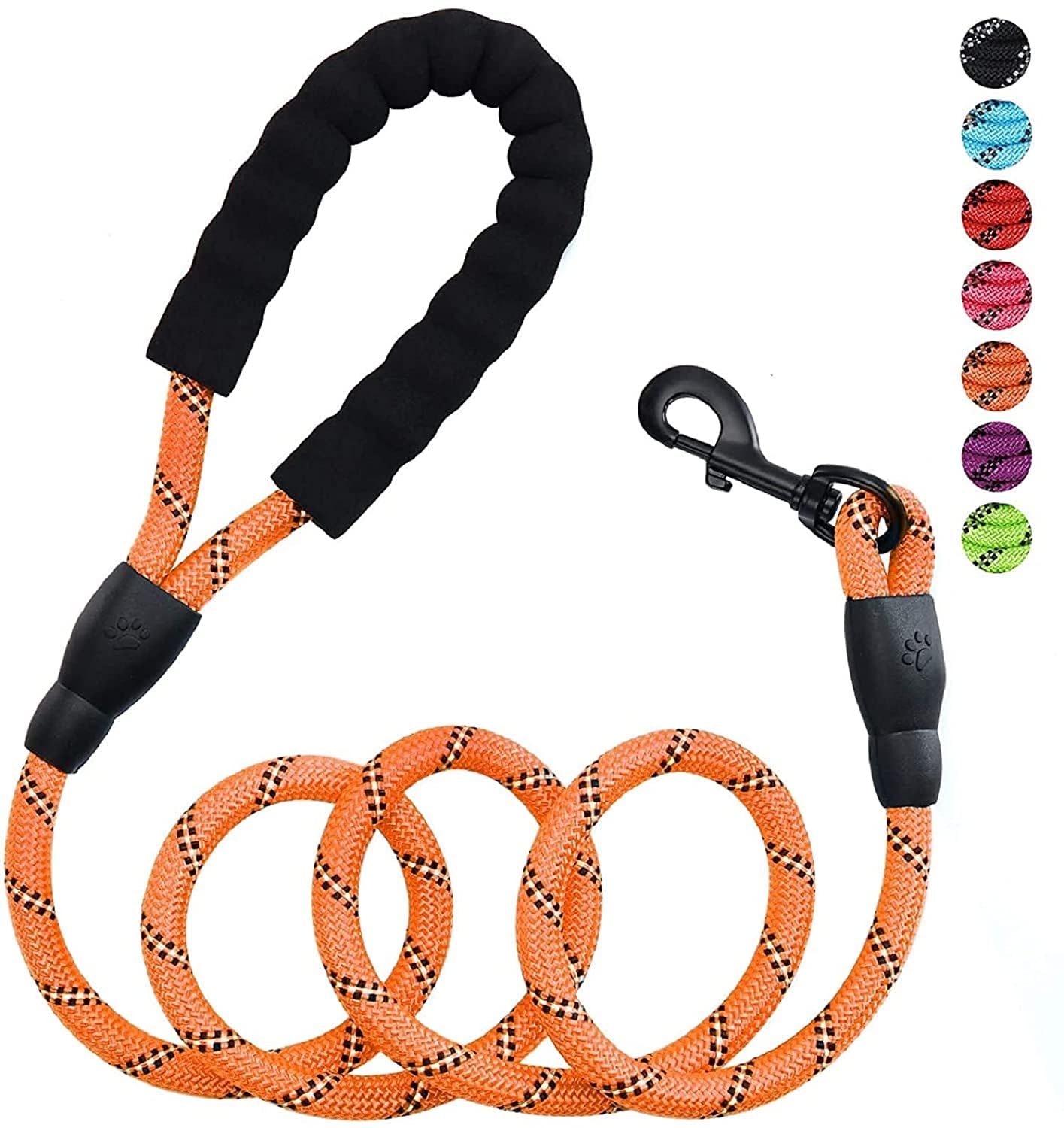 GLOBE OF PETS Reflective Heavy Duty Rope with Anti-Slip Padded Handle (12 MM (Length 5FT), Orange) (B0CC9K5GQD) Amazon Price History, Amazon Price Tracker