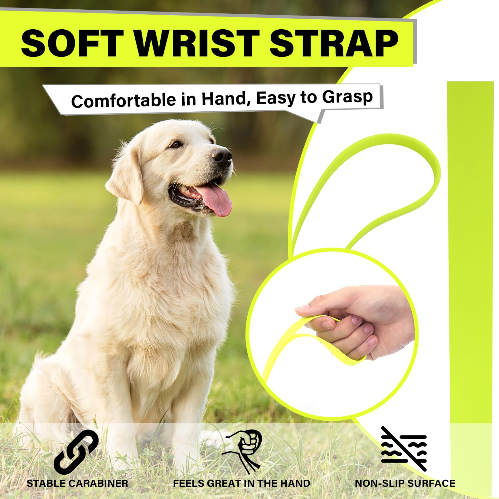 Loutep Waterproof Biothane Long Line 3m 5m 10m 15 Metre 20m Recall Rubber Dogs Leash Leads Extra Long Line Dog Lead For Puppy Small Medium Large Dogs House Camping Training - Image 2