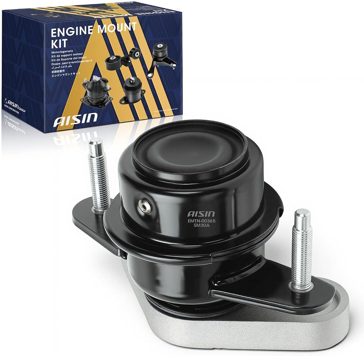 AISIN AFTERMARKET EMTN-00365 Hydraulic Auto Transmission Mount | Compatible with INFINITI G25 11-12, G35 07-08, G37 08-13, M35 06-08, M37 11-13, M45 06-10, M56 11-13