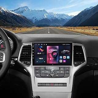 New Upgrade Android 12 Car Radio Stereo for Jeep Grand Cherokee 2008-2013,9.2" Car in-Dash GPS Navigation IPS Touch Screen 4+32GB with Carplay Android Auto WiFi SWC FM RDS Free Backup Camera