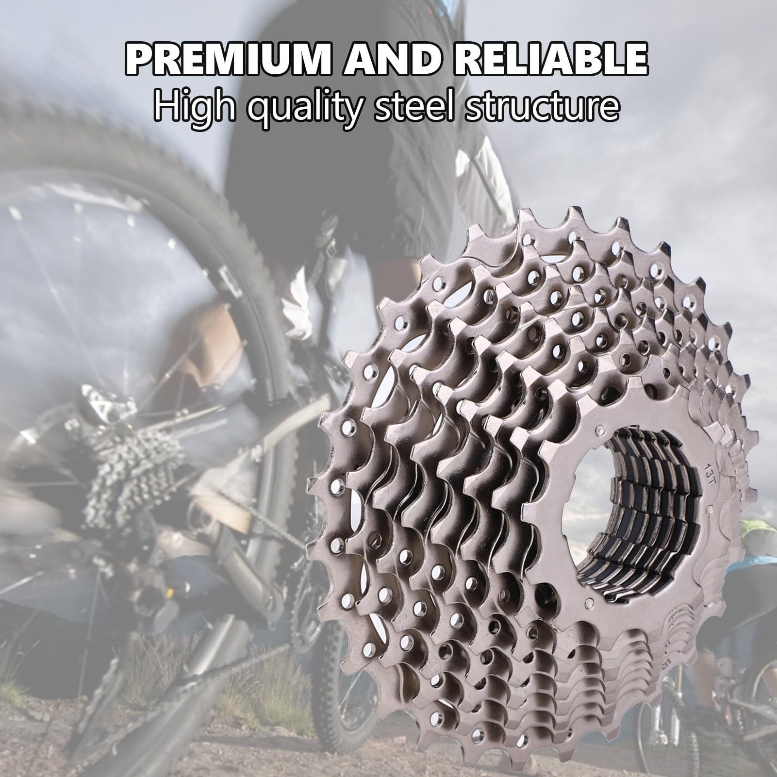 Cassette De Vélo T Best 8/9/10/11 Vitesses – 11-28T, Acier Chrome-molybdène, Traitement Nickel/chrome, Poids Réduit – Pour Route, VTT Et Ville
