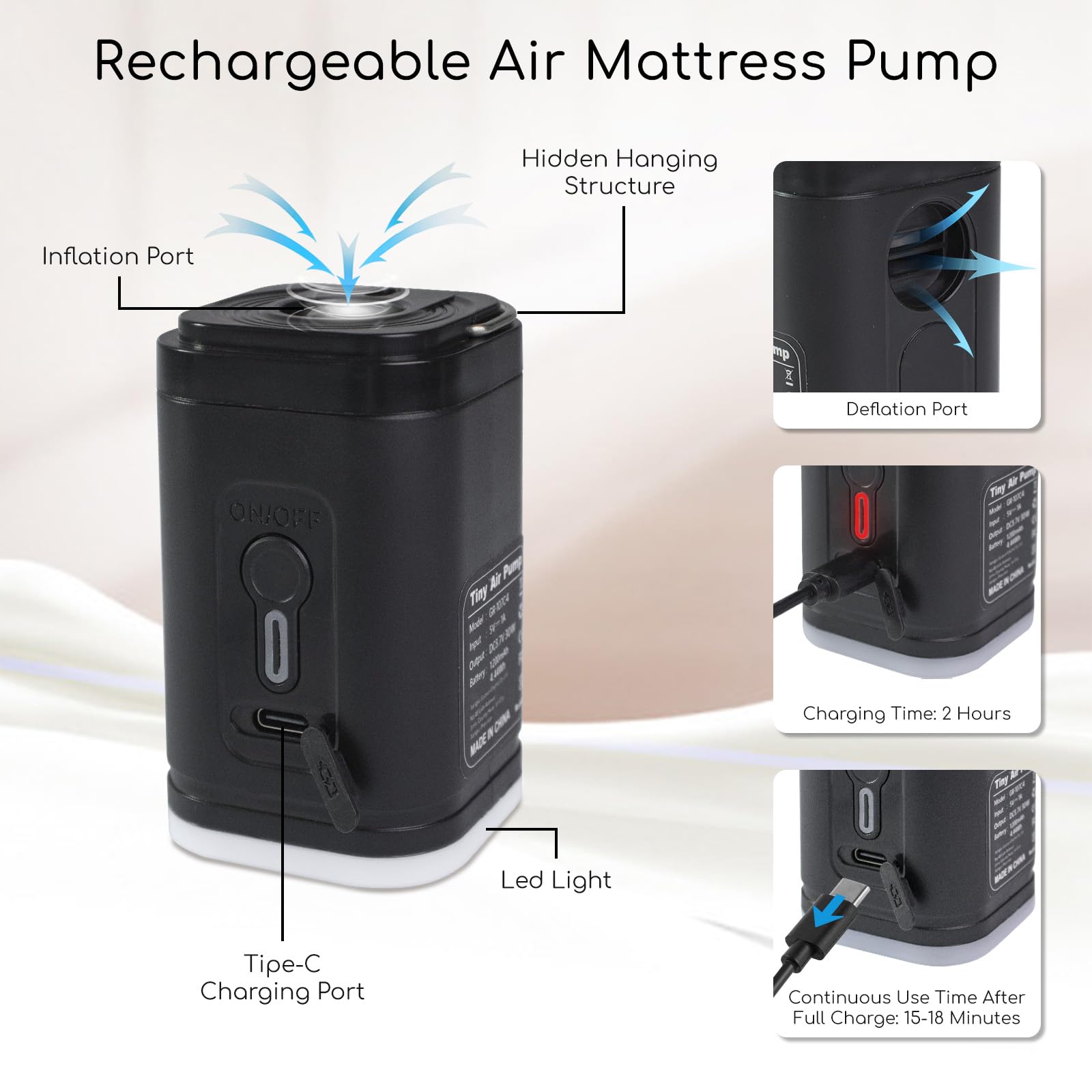 2 Pack Vakuumbeutel für Reisen mit Luftpumpe, TPU Wiederverwendbare Vakuum-Kompressionsbeutel für Reisen mit wasserdichtem Reißverschluss, platzsparende Tasche für Koffer, Rucksack, Schwarz