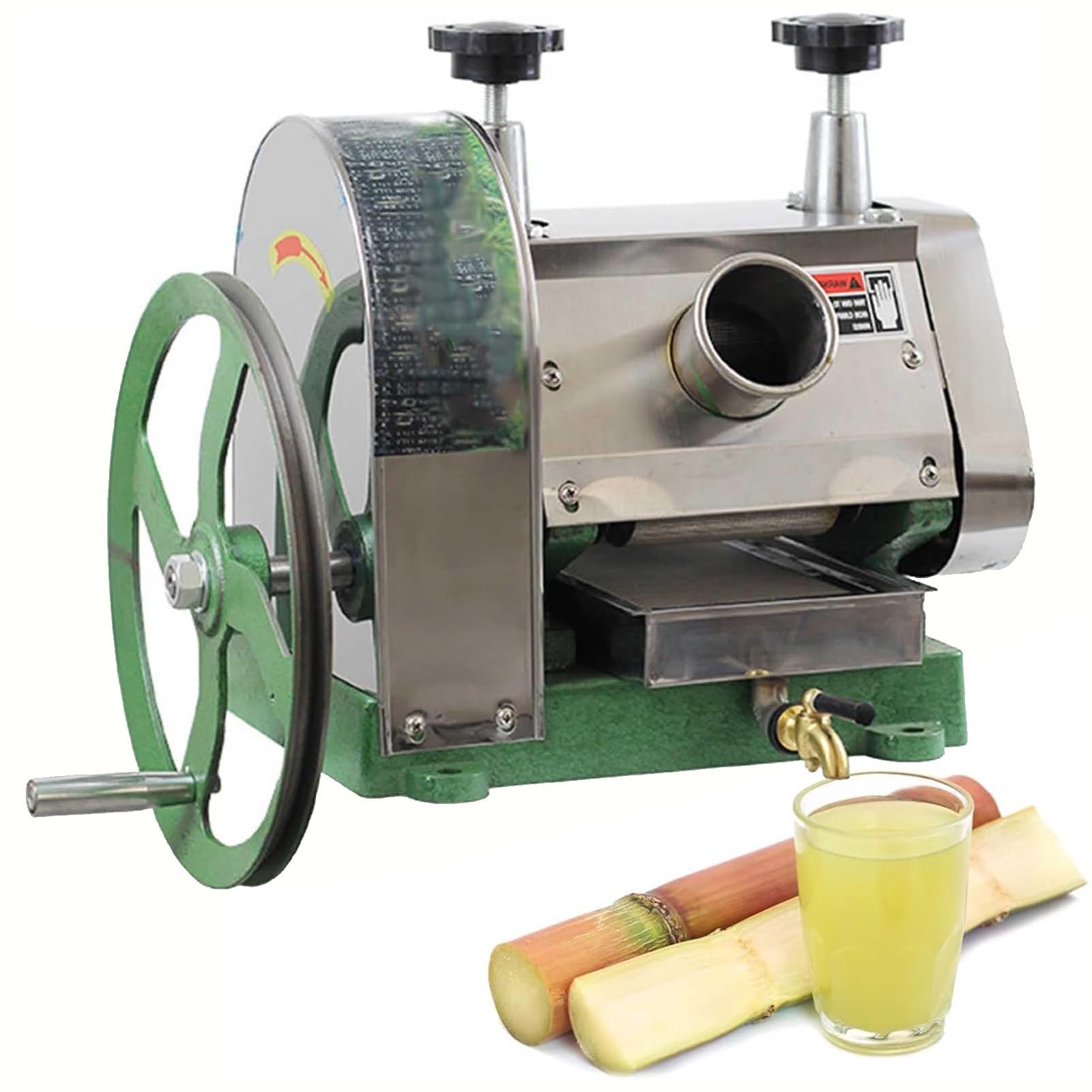 MYUYEE Commercial Manual Sugar Cane Ginger Press Juicer Stainless Steel Sugarcane Juicer Machine Manual Juicer Press Commercial Sugar Cane Juicer Squeezer