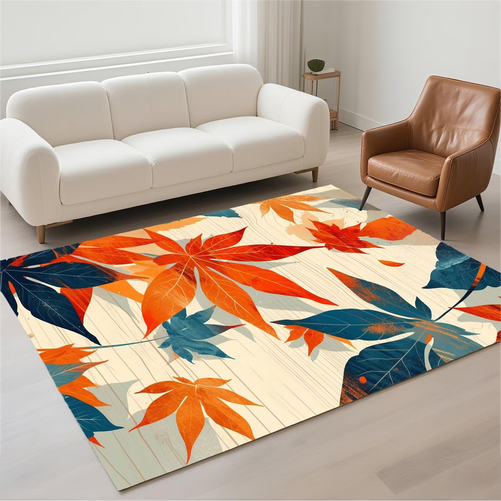 Tapis de couloir moderne 140x200 lavable et grand tapis d'entrée doux pour la maison