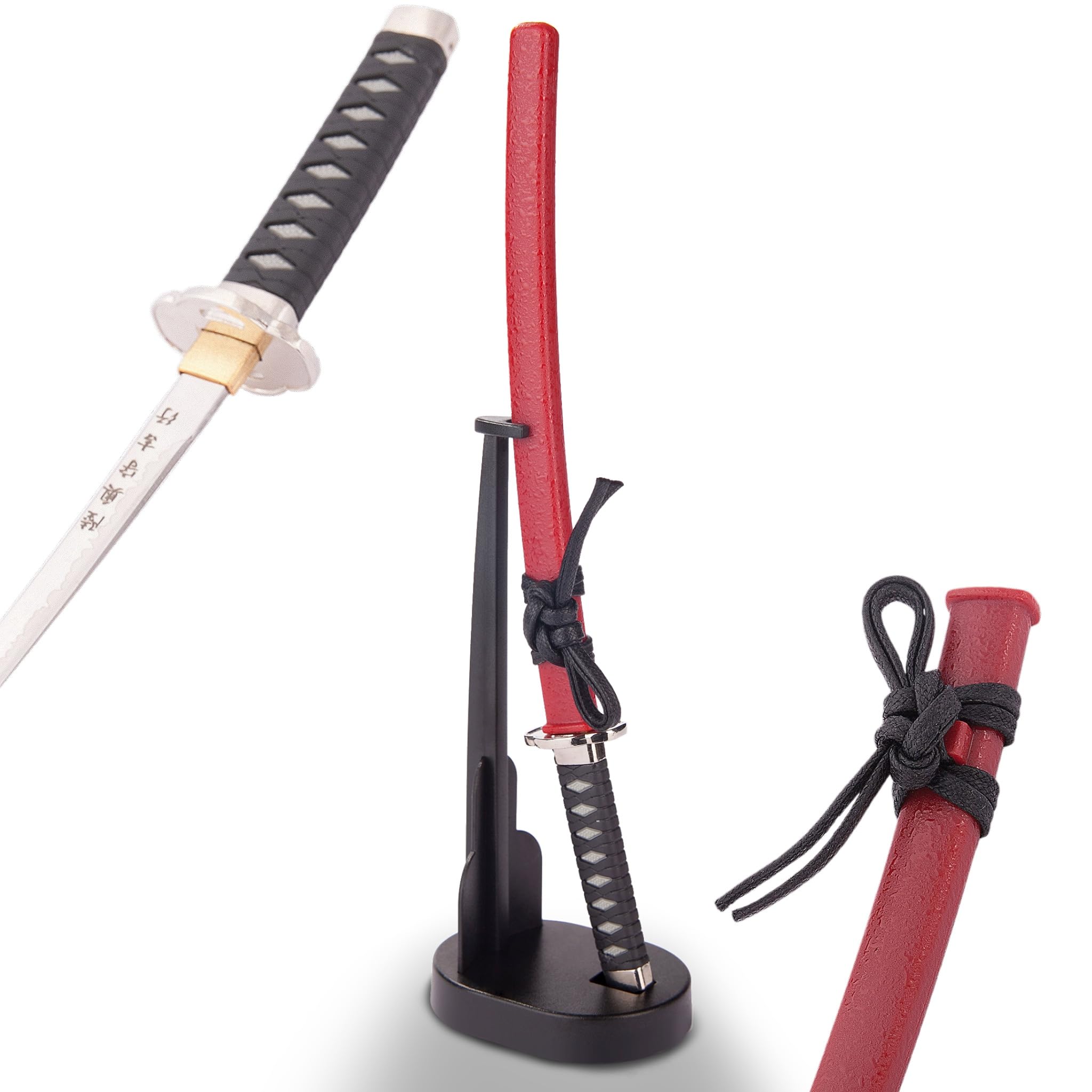 57 SPECIAL REPLICAS Ouvre-lettres épée Mini Katana Acier 20 cm Fabriqué au Japon Avec Support Inclus Clans Japonais Coupe Papier Pour la Décoration ou Comme Cadeau (Sakamoto Ryouma MT-32R)