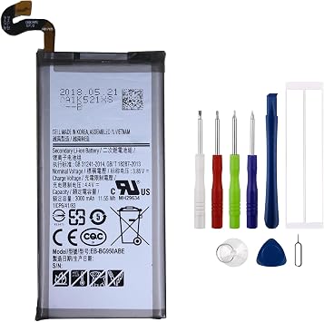 New Rechargeable Battery EB-BG950ABE Compatible with Galaxy S8 G950 G950U/U1/A/T/P/V/R4/W/F with Tools