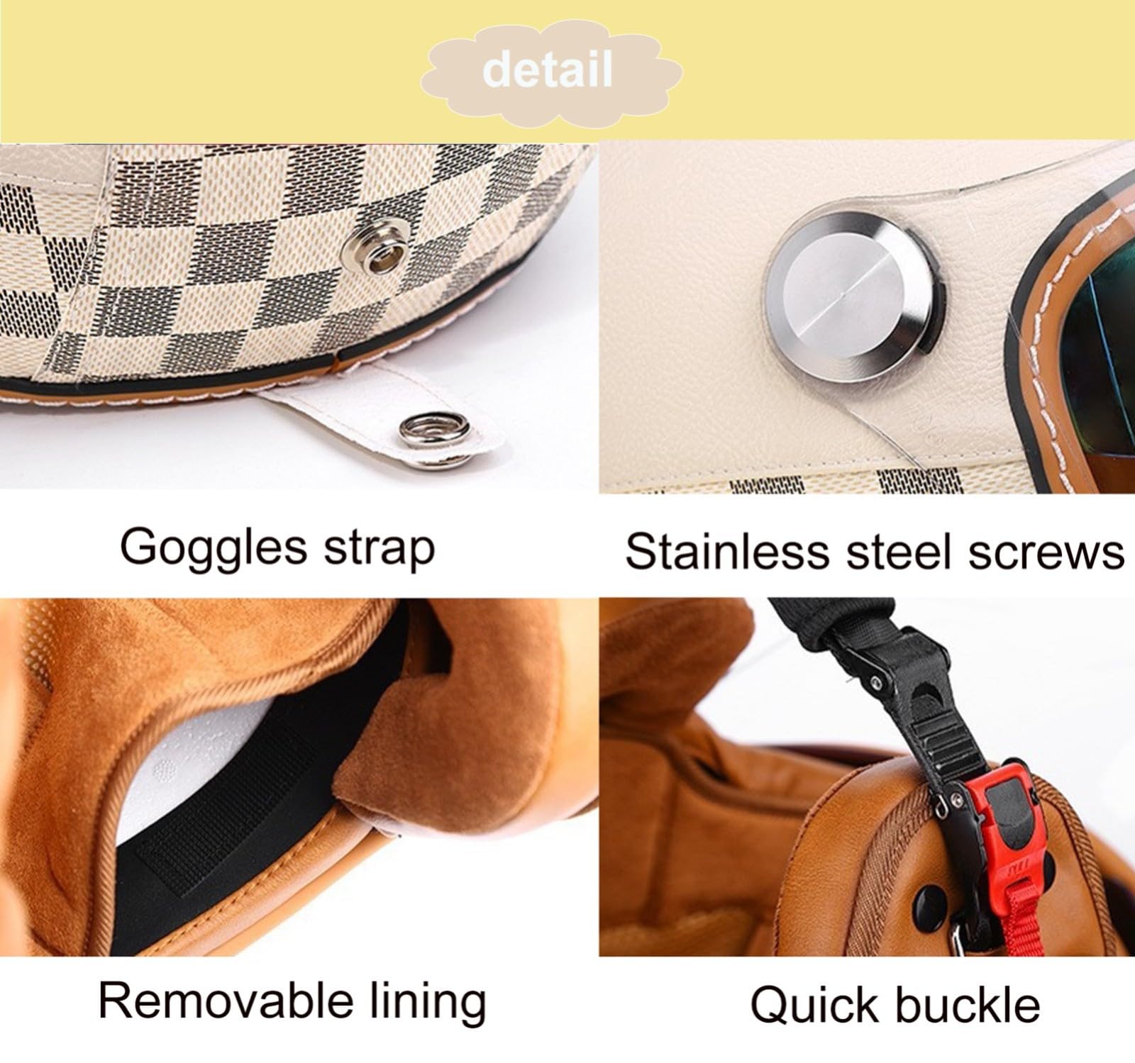 Casque De Moto Bluetooth Casque Jet 3/4 Casque, Certification ECE Casque De Moto Intégré Casque Jet Scooter Avec Double Miroir Hommes Femmes A,L/(59~60cm)