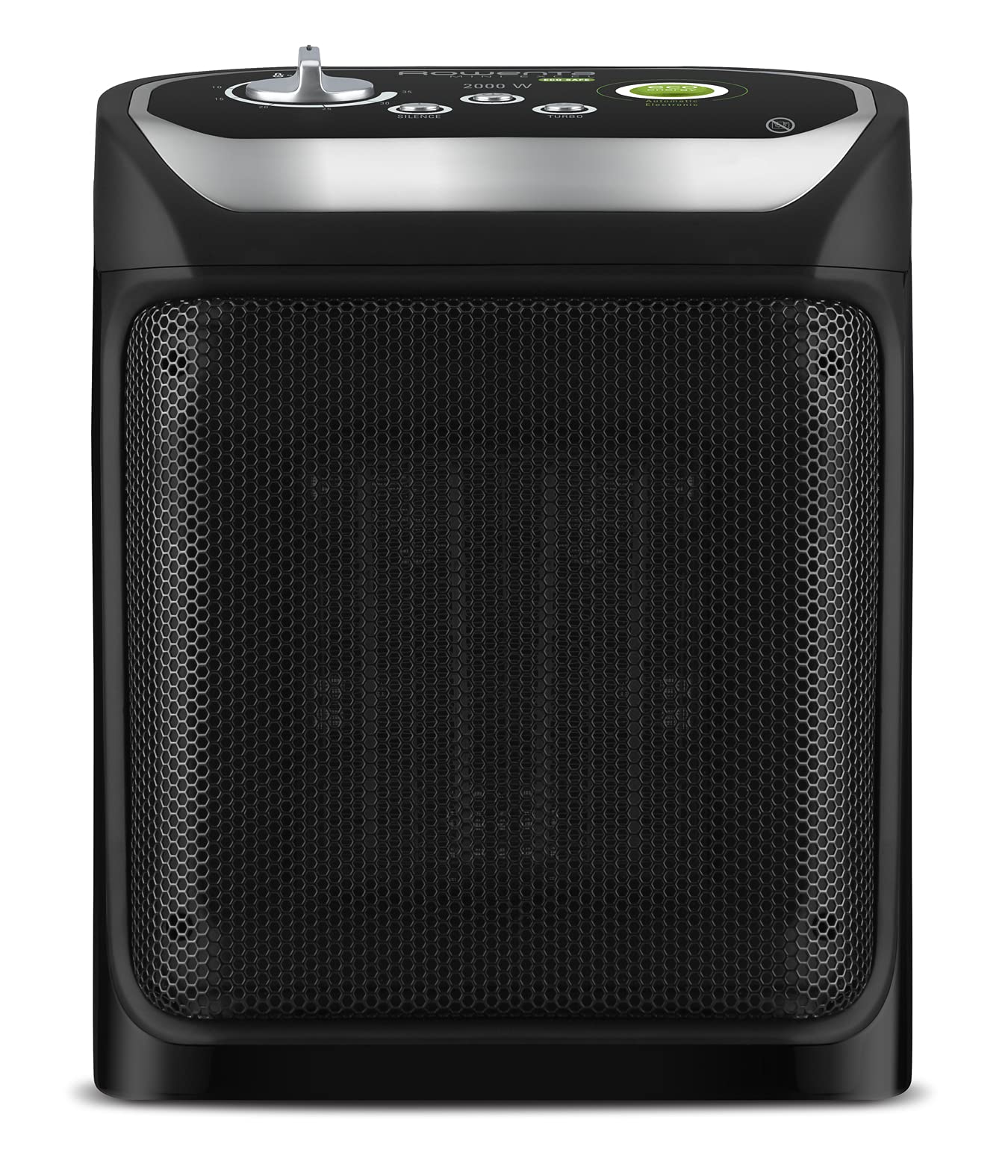 Rowenta Mini Excel Eco Safe SO9266 - Calefactor cerámico de rápido calentamiento con potencia regulable de 1.000 W o 2.000 W, termostato, función Eco, función silence solo 50 dBA (Reacondicionado)