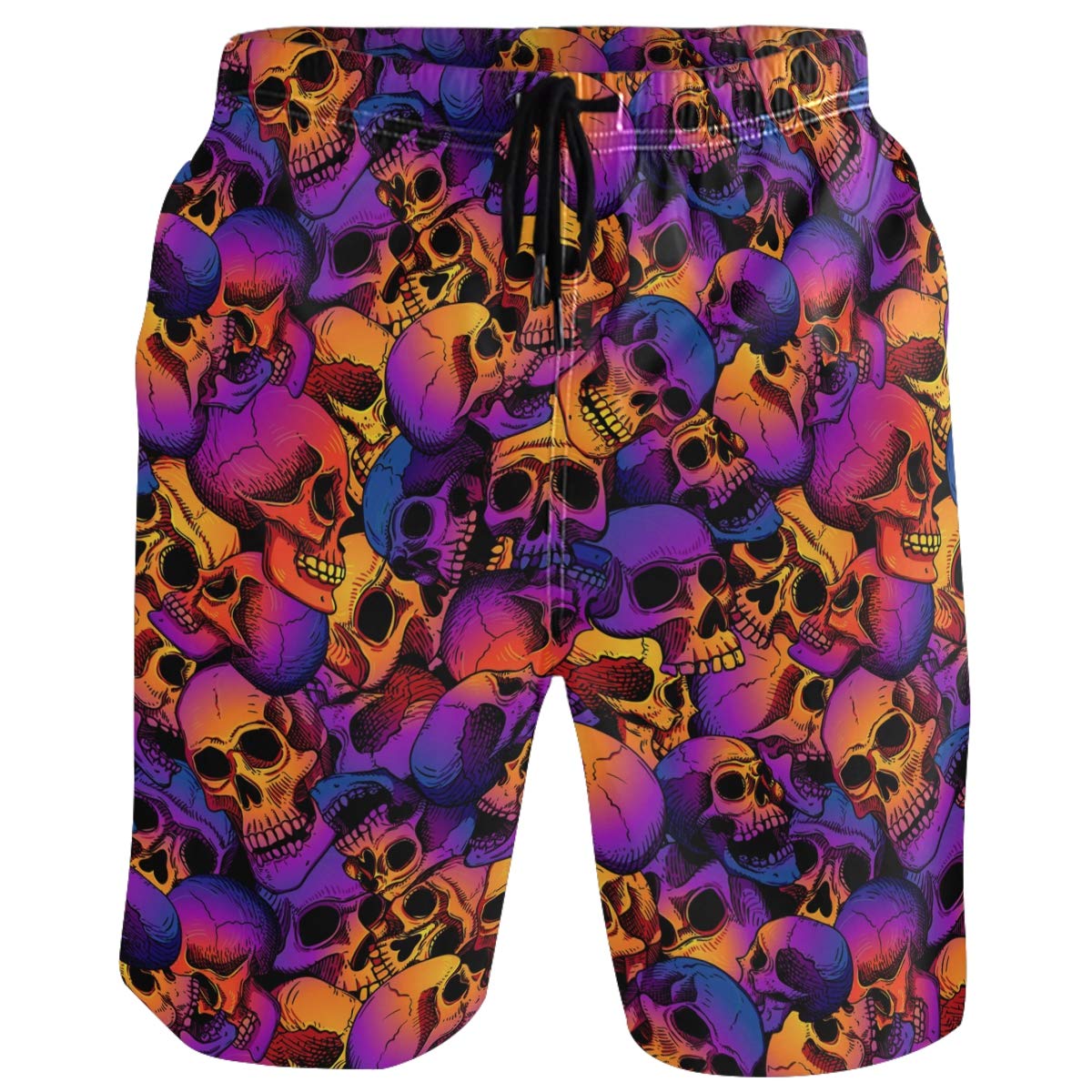 Casual Mens Swim Trunks Quick Dry Beach Shorts Summer Boardshorts with Mesh Lining-image-30