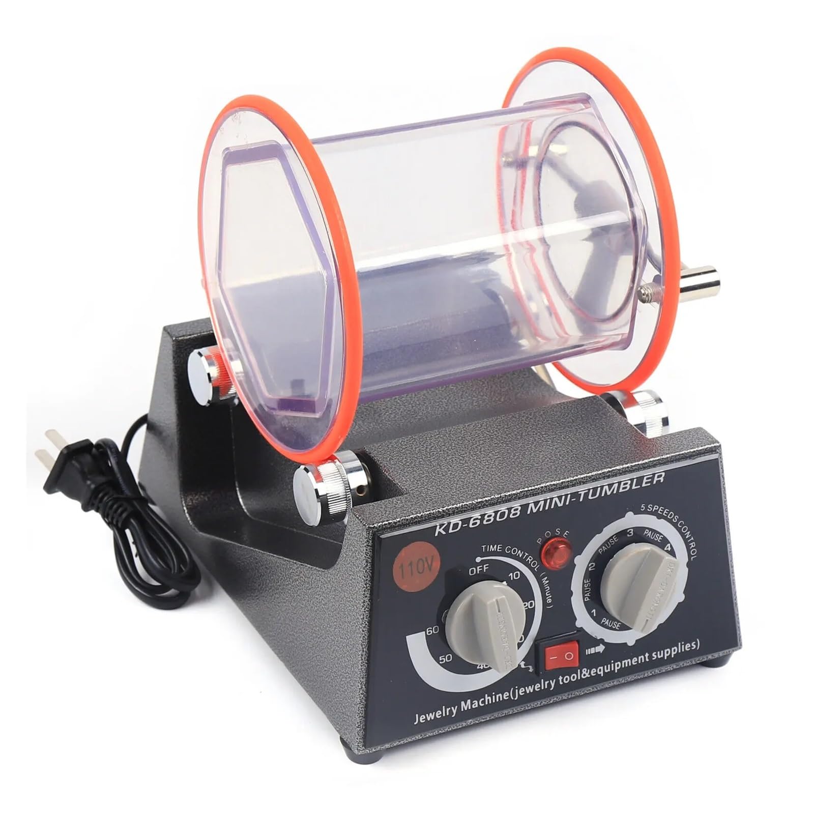 Ewsdsfs 5Kg Kd-2000 Polisher 3Kg/5Kg Rotary Tumbler Jewelry Polishing Machine Kd-6808/Kd-2000 Bench Polisher 110 60W Roller Tools(5Kg Kd-2000 Polisher)