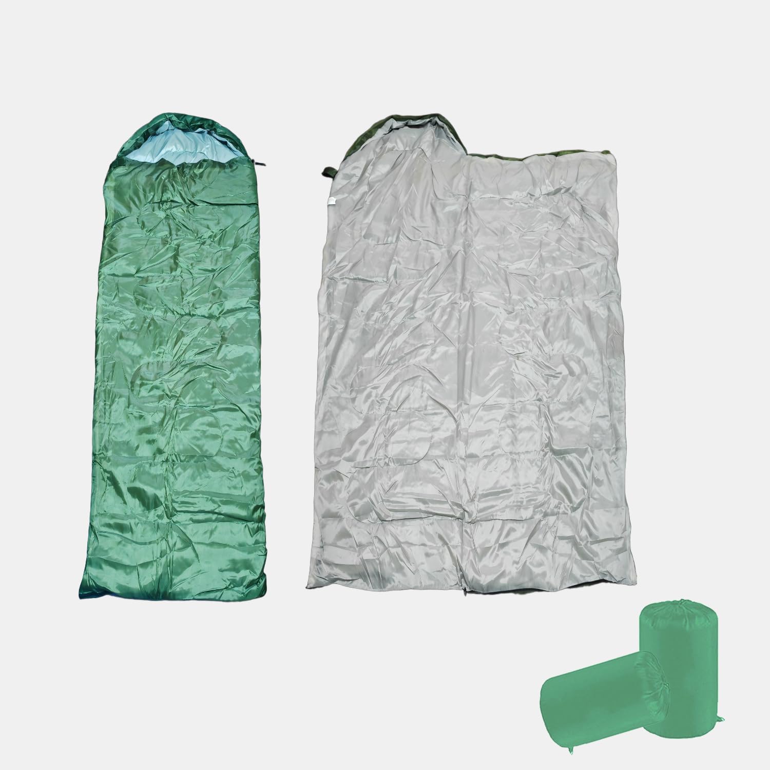 Outdoor Mummy Sleeping Bag Military Green Hollow Cotton Fiber 70 8x29 5 Inch Temperature Range 50-68 F with