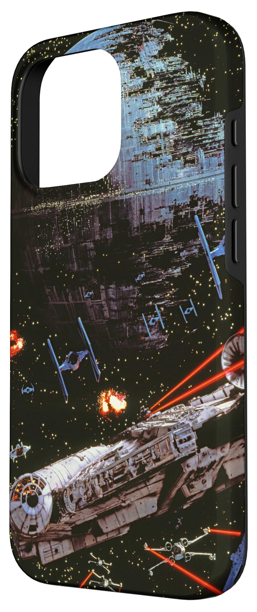 Star Wars Return of the Jedi Death Star II Battle Black Case for iPhone 16 Pro - Image 2
