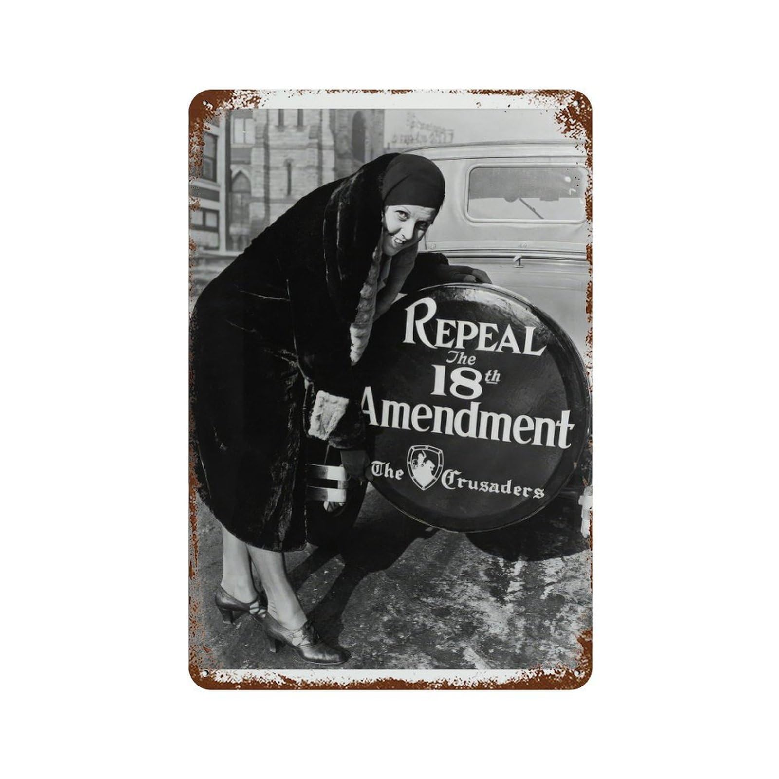 xiaoxiaoshen Repeal 18th Amendment Vintage Prohibition Wall Decor Art Metal Tin Poster Modern Home Decor Art Home Bar Shop Decorations Vintage Sign 30x20cm