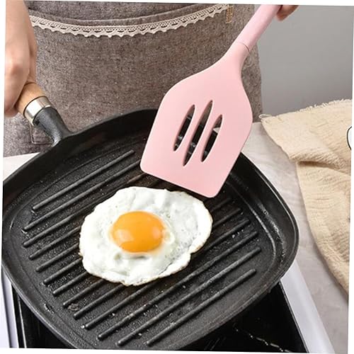 Miniatura 6 de Silicone Kitchen Cooking Utensil with Wooden Handles Heat-resistant Non-stick Spatula Spoon and Shovel for Household Cooking Easy to Clean and Store