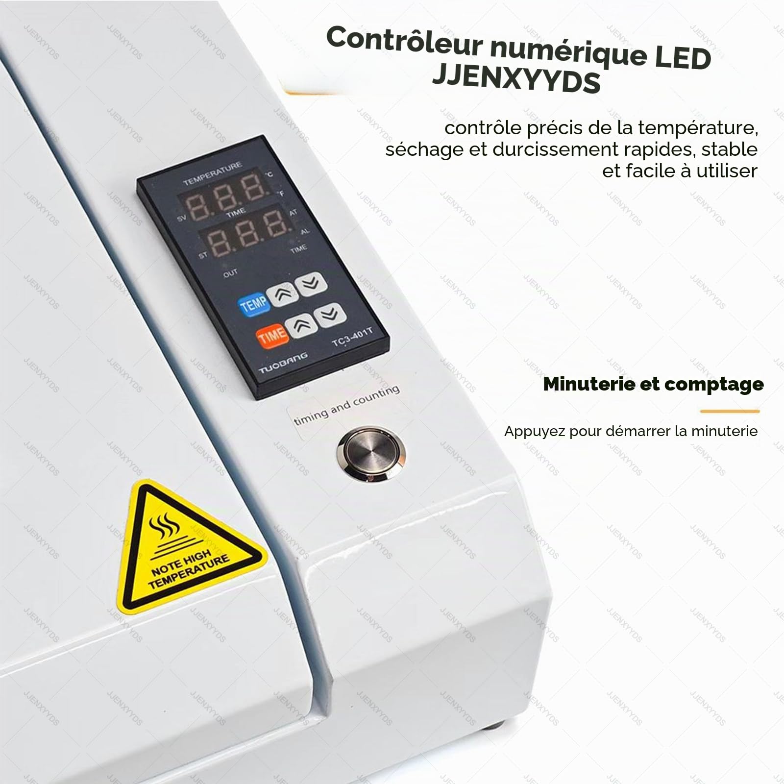Four de séchage DTF A3+/A3/A4 amélioré, four de polymérisation DTF pour impression par transfert thermique, avec contrôle de la température et du temps, pour transfert sur t-shirts et casquettes