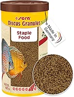 Sera Discus Granulate Nature 1000ml (33,8 fl oz) | Main Feed for All Discus & Ornamental Fish | Rich in Aquatic Proteins & Minerals | No Dyes or Preservatives | Boosts Growth, Health & Fertility