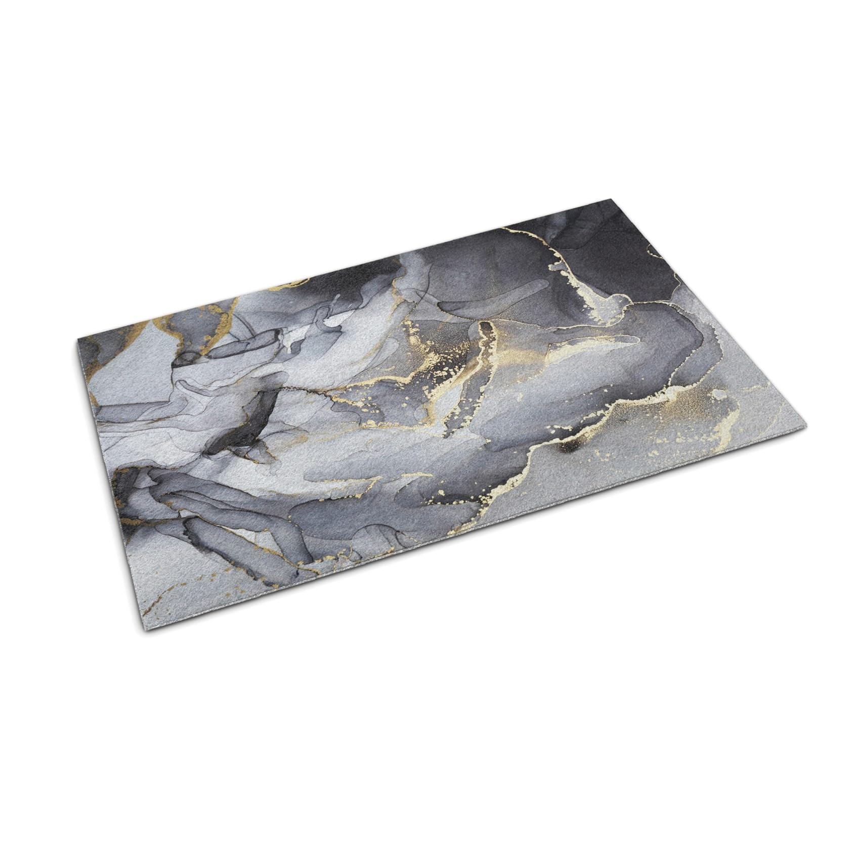 Paillasson extérieur effet marbre gris Tulup 60x40 cm pour une décoration de balcon raffinée
