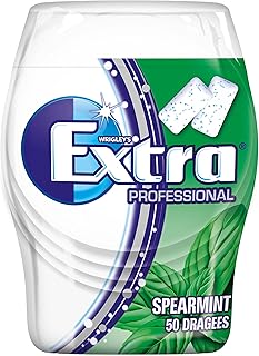Extra Kaugummi | Professional Spearmint | Zuckerfrei | Eine Dose (1 x 50 Dragees)