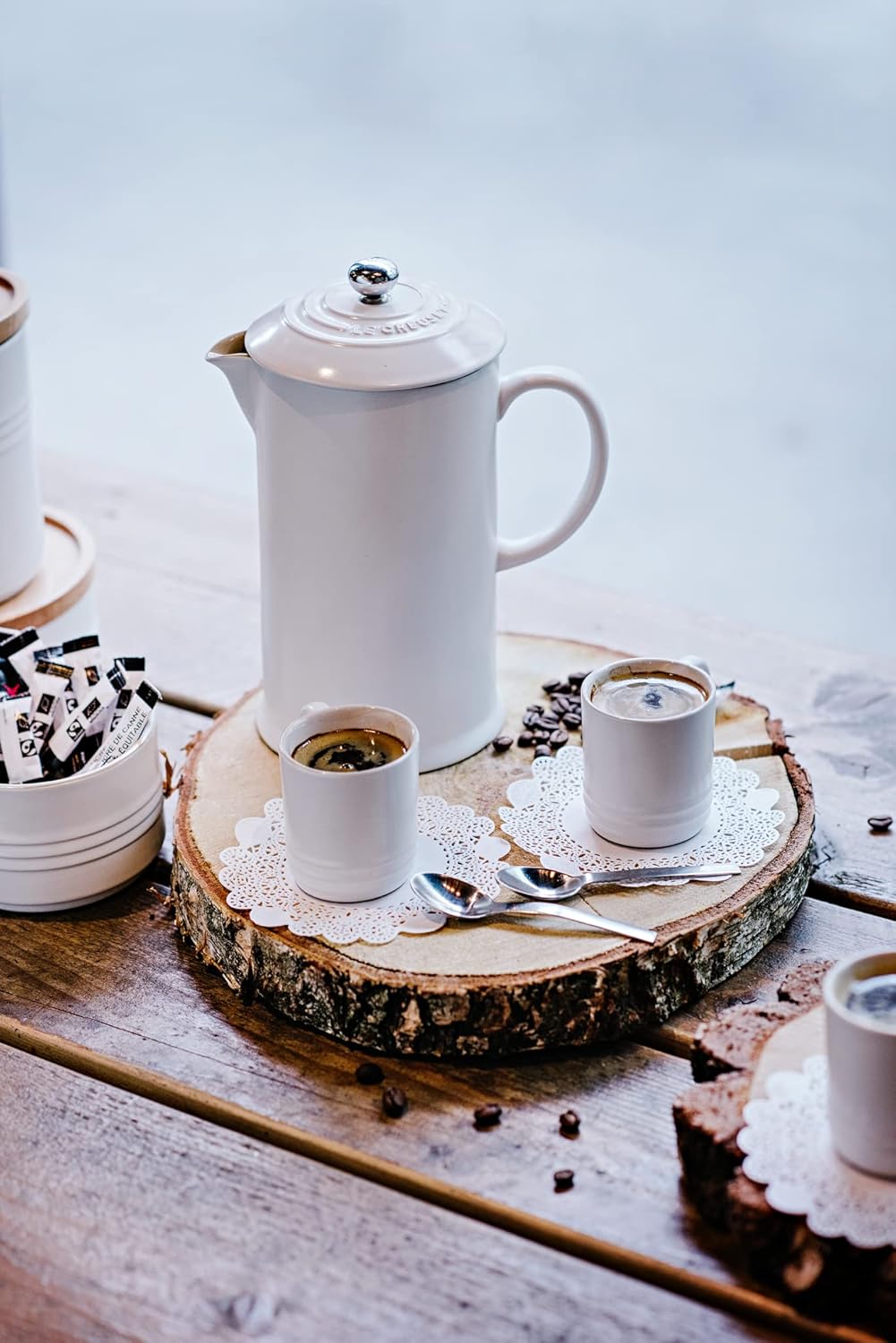 Le Creuset Stoneware Espresso Mug, 3 oz., White