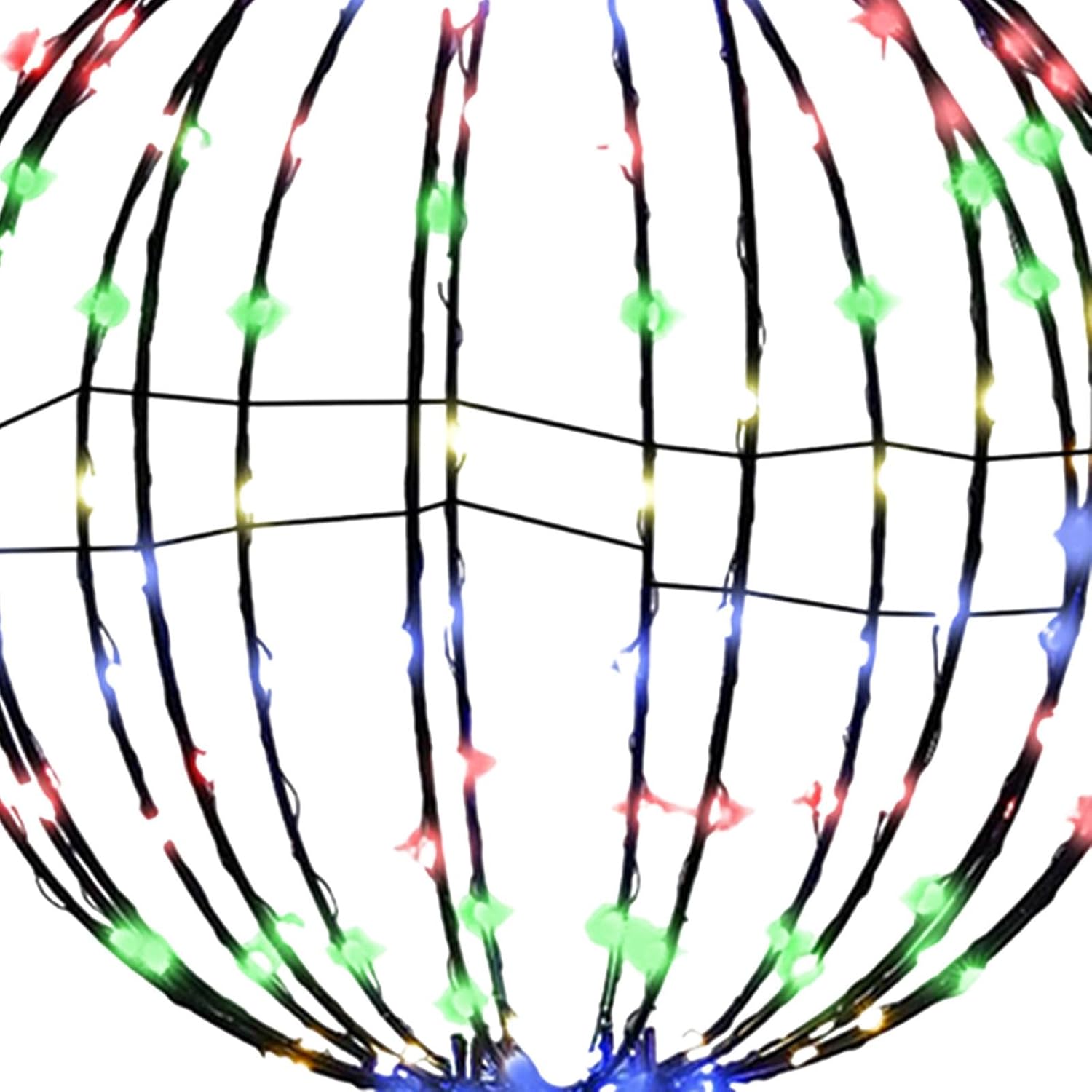Gulfmew 屋外ボールライト球 3個パック 16インチ 8モード 大型ハンギングツリーグローブライト 折りたたみ式鉄フレーム ボ -  FIRAWASPORT.COM クリスマスボールライト、屋外ボールライトハンギングツリーガーデンライト、折りたたみ式LEDボールライト、結婚式、パティオ、木、庭用の