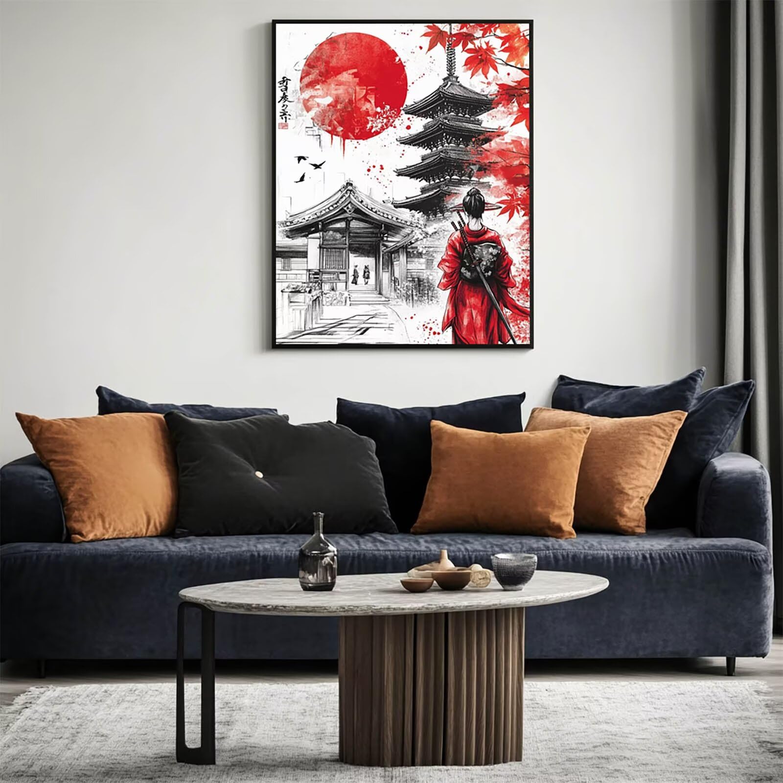 Malowanie po numerach, dla dorosłych, wojownik, zestaw do malowania po numerach, wieża, hobby dla dorosłych i kobiet, artykuły plastyczne, 100 x 137 cm, sztuka ścienna, kolorowe płótno do malowania