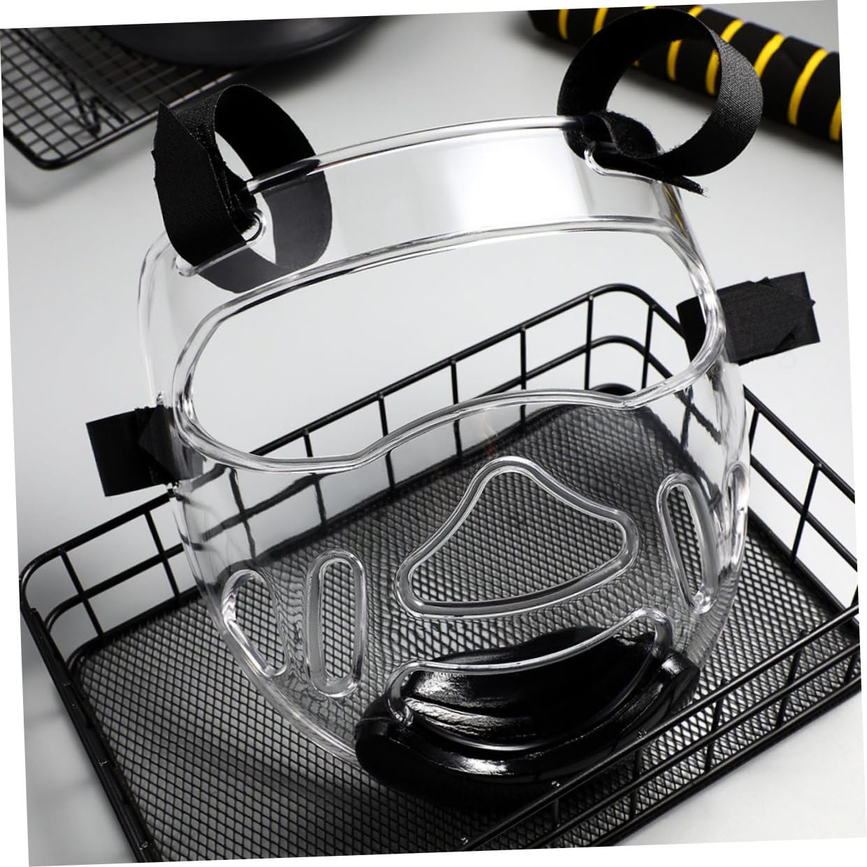 NOLITOY Maschera Protettiva Protezione Facciale Taekwondo 2 Pezzi per in Plastica Temprata, Portatile e Affidabile Rimovibile per Allenamento di Karate