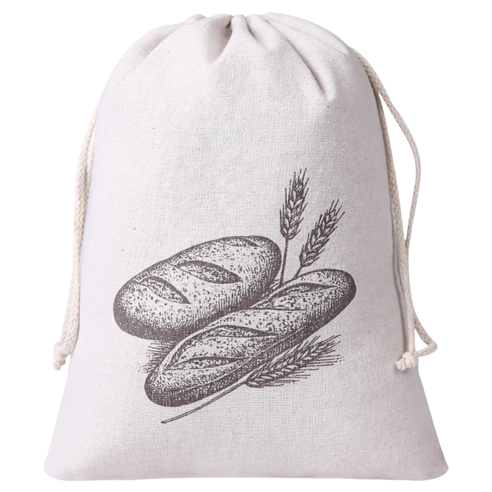 Blend Bread Storage Pouches Drawstring Food Safe Fabric for Homemades Artisanal Loaves Bakery Cotton Bag