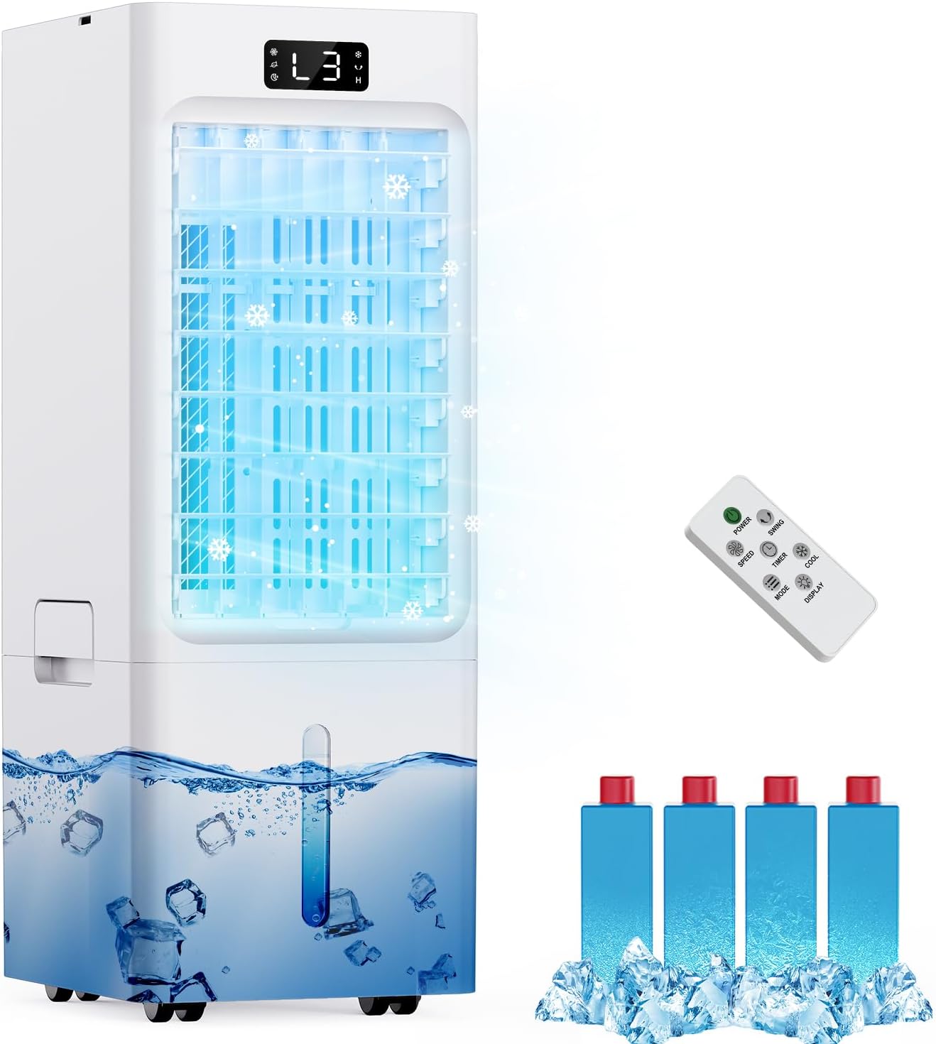 Mini Raffrescatore D'Aria 3 In 1 - Ventilatore, Luce LED - Foto 3