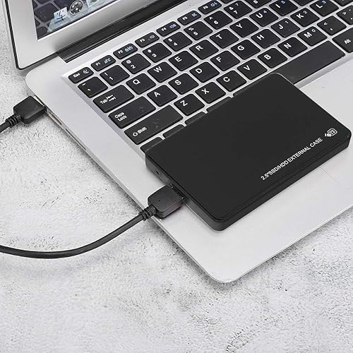 Miniatura 5 de Liyeehao Disco Duro Móvil, Caja de disco duro, ABS Material de Alta Velocidad Interfaz USB 3.0 para Windows 7XPVista 2.5 Pulgadas Disco Duro (Negro)