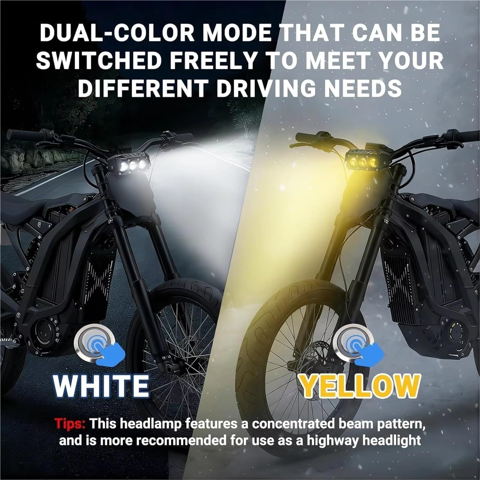 Faro Anteriore per Moto per Talaria per Sting R Dirt Bike Kit Faro A LED Anteriore Barra Luminosa A Plug And Play