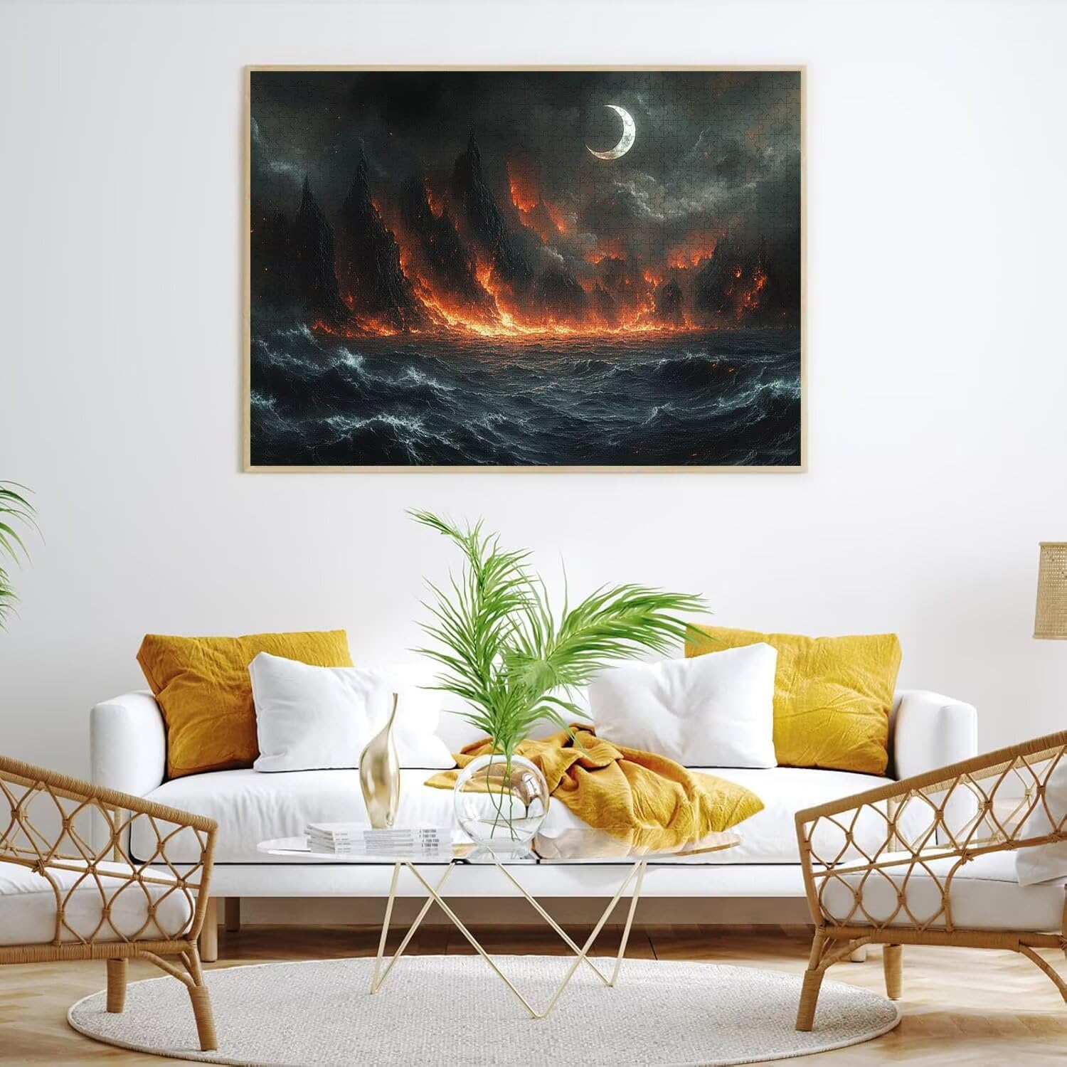 Puzzle 4000 sztuk 141 x 87 cm, Puzzle Dorośli Płomień Księżyca, n-848