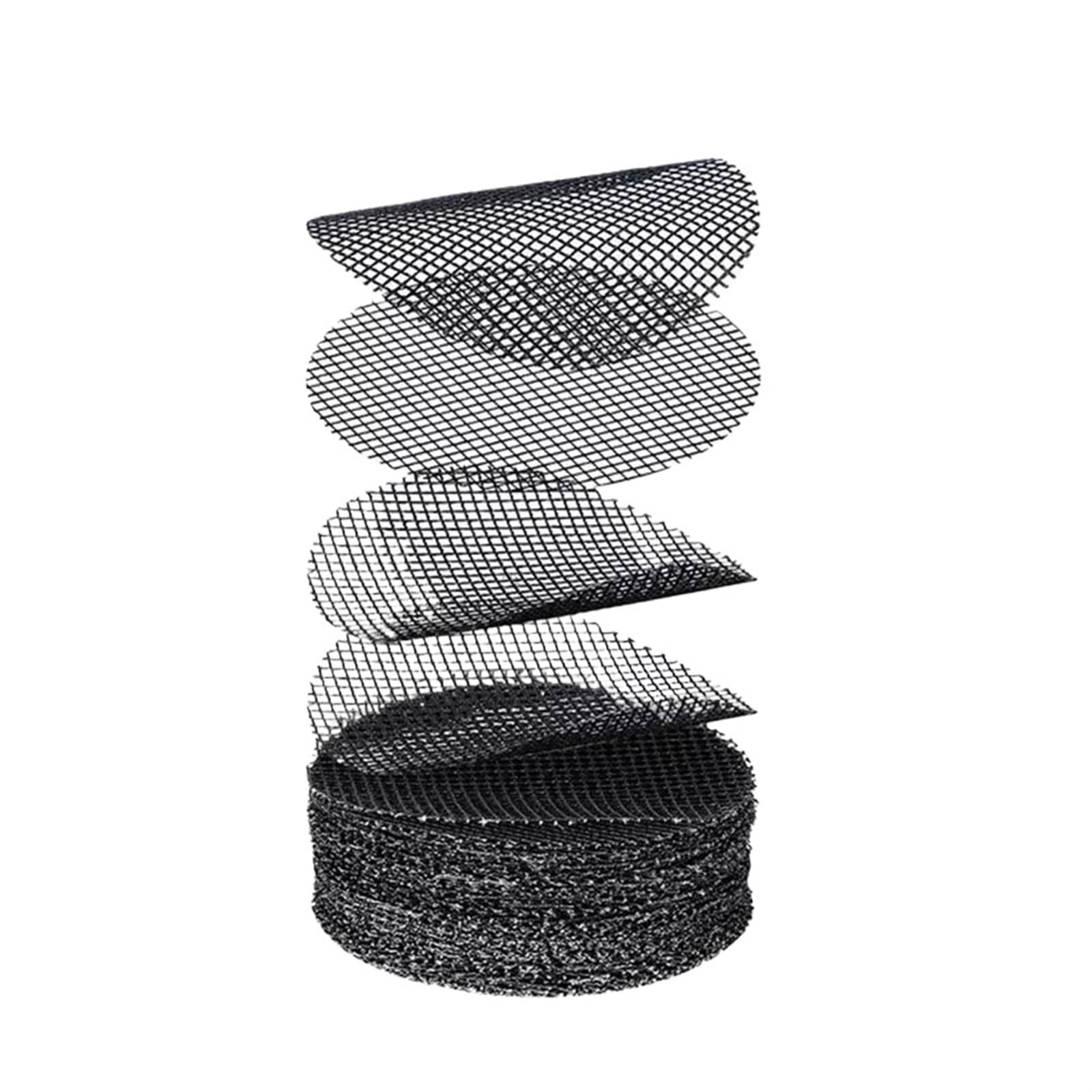 XIUsheUA Pot Bottom Grid Mat 50 Pcs Flower Pot Hole Mesh Pad Breathable Bonsai Drainage Screens Bottom Grid Mat Screen for Gardening(5cm)