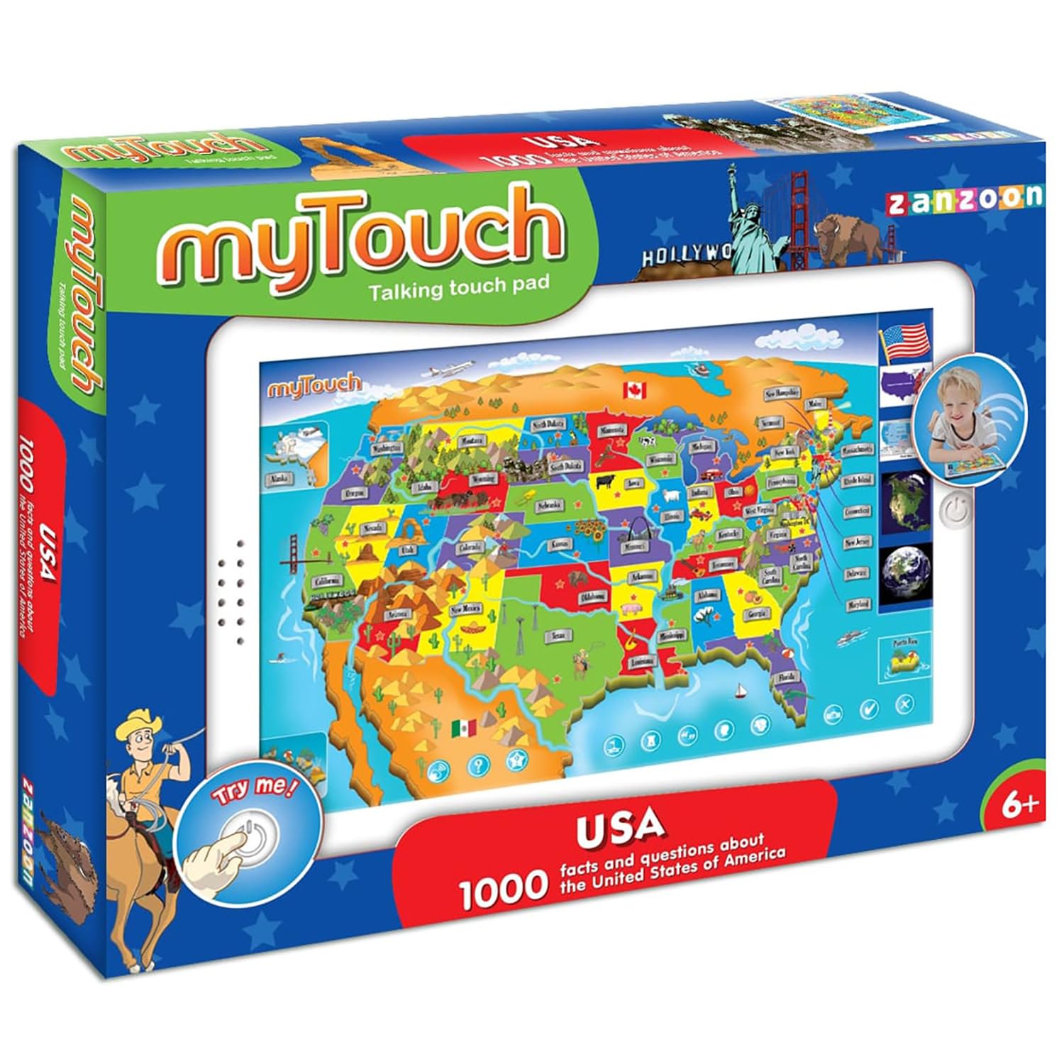 Amazon.com: Zanzoon Educational Interactive myTouch USA Map Game