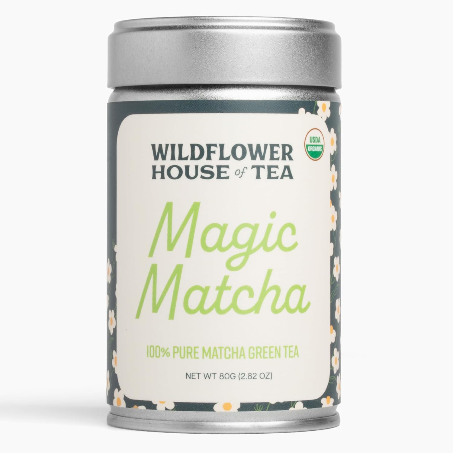 Magic Matcha – Authentic Japanese Matcha Green Tea Powder | Organic, Ceremonial Grade, First Harvest, Stone-Ground | Vegan, Gluten-Free, Sugar-Free 80g Tin