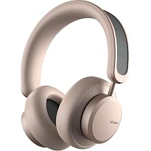 Urbanista Solar Powered Active Noise Cancelling Headphones with Infinite Playtime, Powerfoyle Self Charging Wireless Over Ear Bluetooth 5.0 Earphones, On Ear Detection, Los Angeles, Sand Gold