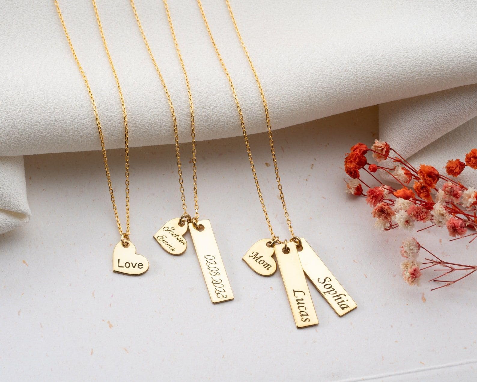 Personalizado barra corazón collar delicado personalizado con nombre para mujeres para mamá Día de la Madre Navidad aniversario cumpleaños