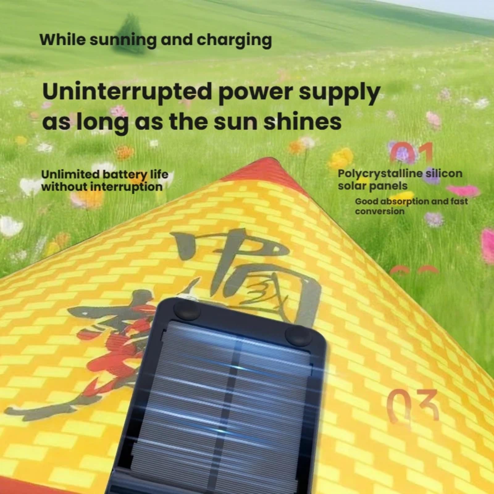 Solarbetriebener Strohhut, 360° verstellbare Windrichtung, kühlender Hut mit 3 Geschwindigkeitsstufen, Solar- und USB-Aufladung, UPF 50+, wasserdicht, breite Krempe, Sonnenhut für Männer und Frauen