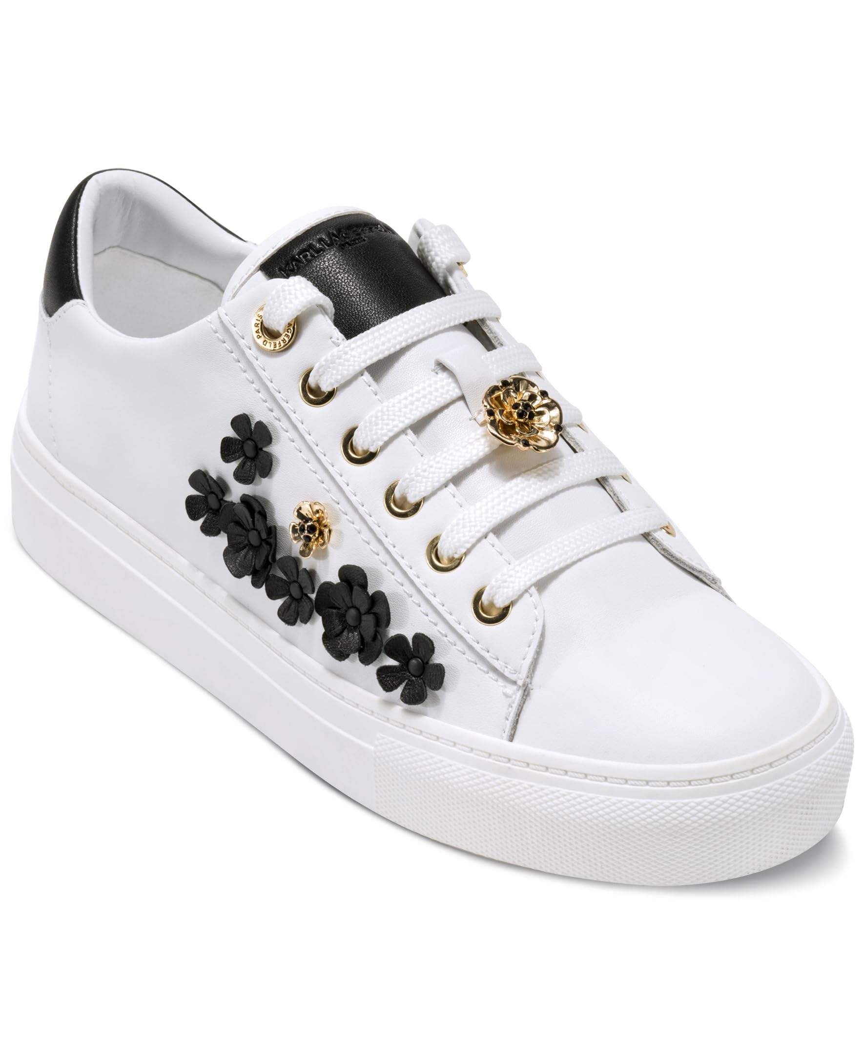 KARL LAGERFELD Women's Cate Fleur Lace-up Sneakers