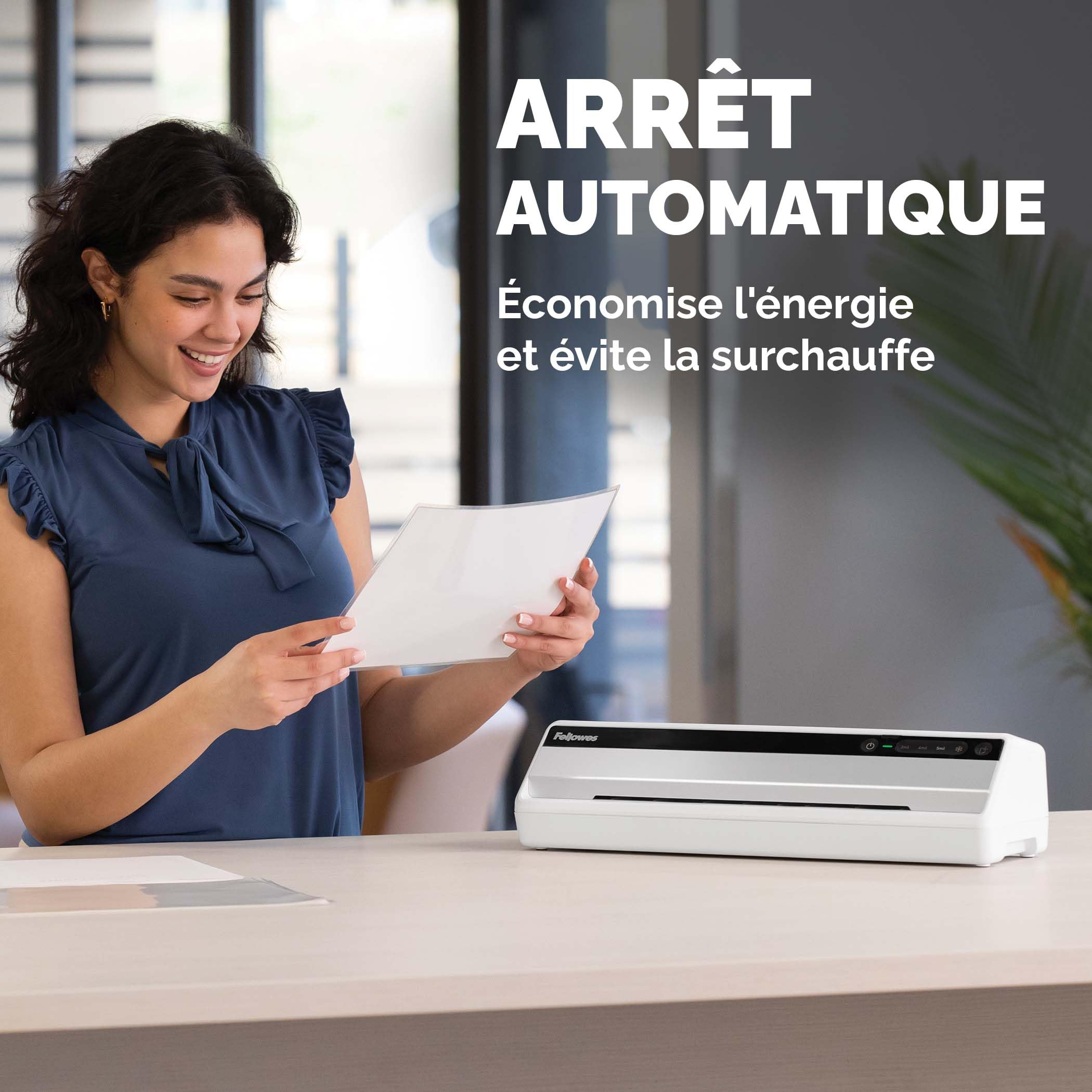 Fellowes Plastifieuse Saturn 3I A3 Avec 10 Pochettes Plastifieuses A3 80 à 125 microns, Sans Bourrages, Plastifieuse A3, 3 Réglages De Température, Arrêt Automatique, Professionnel, 30 cm/min, 5736001 | Sans Bourrages, 3 Réglages de Température, Arrêt Aut
