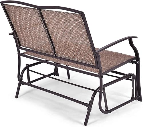 Miniatura 6 de HAPPYGRILL - Banco de patio para jardín al aire libre columpio para patio columpio balancín