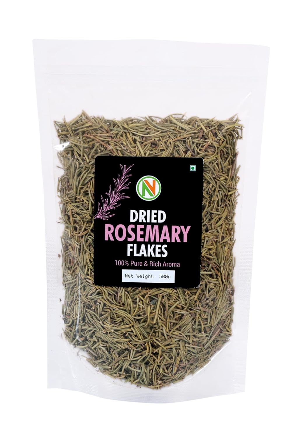 NatureVit Dried Rosemary Leaves, 100g Rosemary Leaf for Foods & Hair