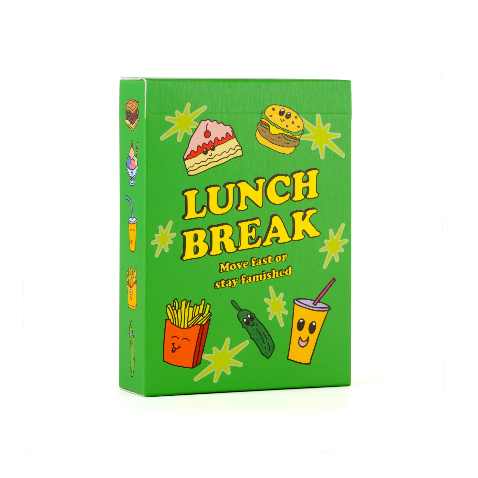 Niche Nation Games Lunch Break - Card Game with The Thrill of Slapjack and Suspense of Spoons - Fast-Moving Card Slapping Fun for Adults and Kids Ages 7+ and 2-6 Players - New Games for Game Night