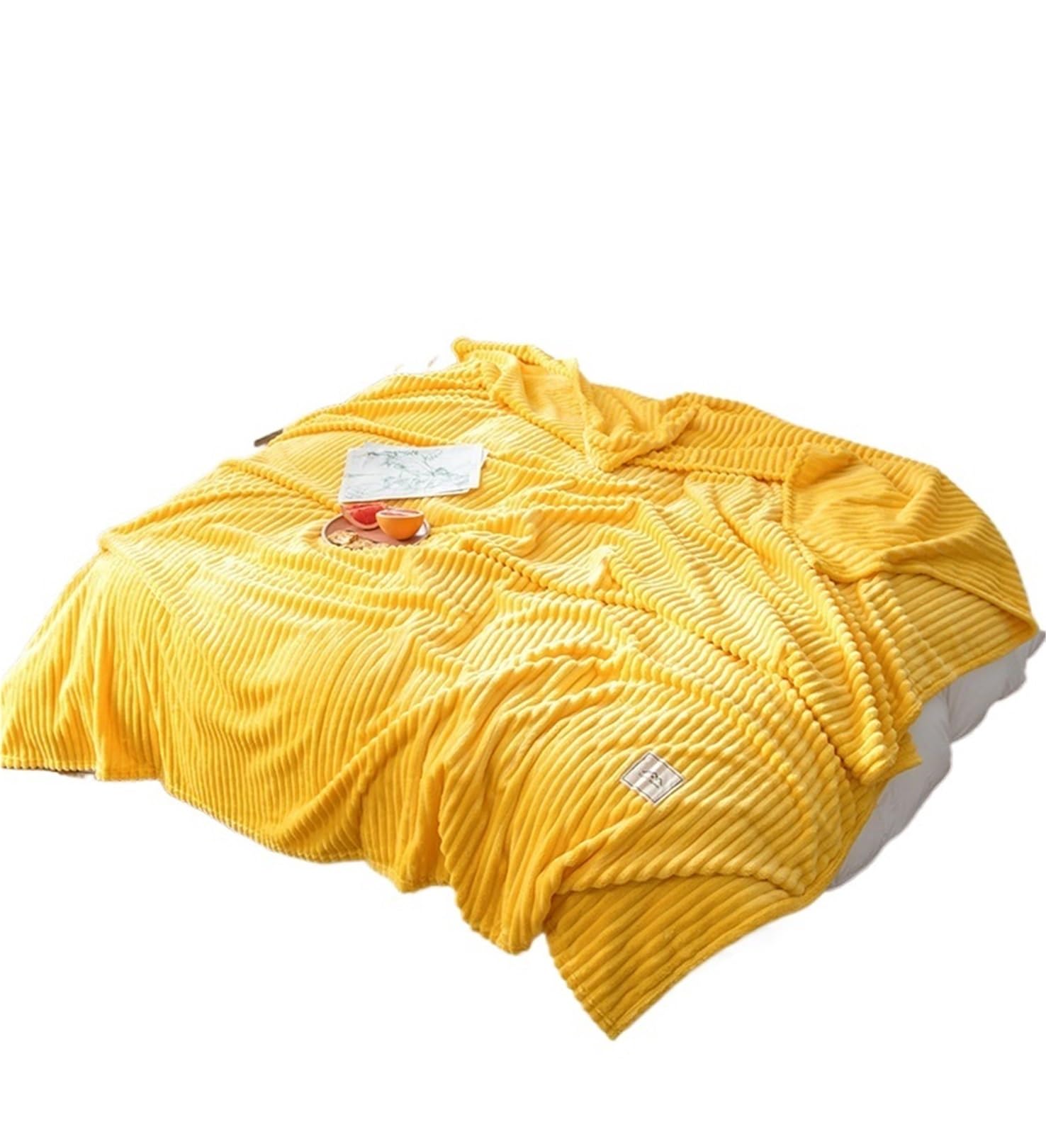 GSJNHY Cooling Blankets Pattern Hugging Blanket Is Suitable For Sofas Beds-blankets Soft And Sweatshirt for summer(Yellow,150X200cm 0.71kg)