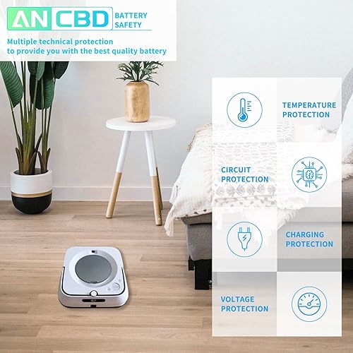 Miniatura 6 de ABL-C - Batería de iones de litio de repuesto para iRobot Braava Jet M6 Series M611020 M612880 M612680 M614480 6100 Ultimate Robot Mop 10.8V