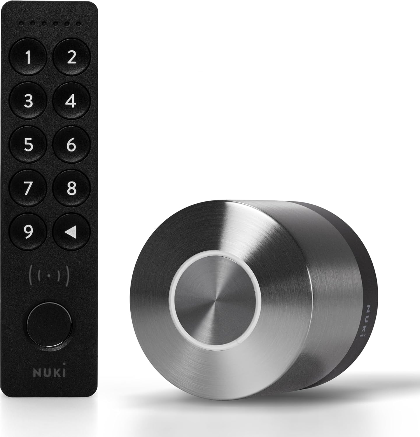 Nuki Smart Lock (Deadbolt) & Keypad 2 NFC, Keyless Door System with Auto-Lock, Fingerprint and Code Access, App Control, Easy Setup, Compatible with Alexa, Google, for Secure and Easy Home Entry