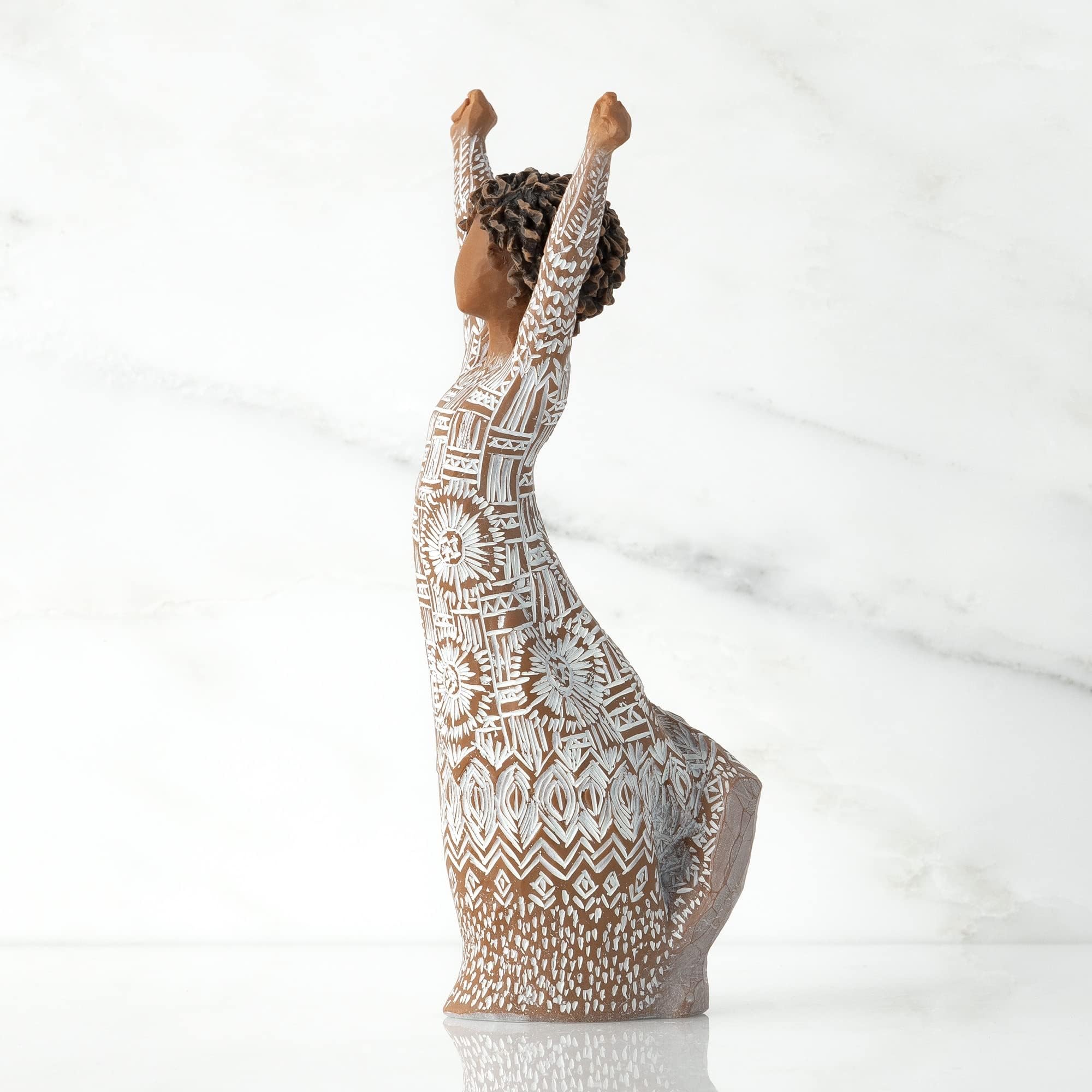 Willow Tree Joie courageuse, 7" High, Naturel