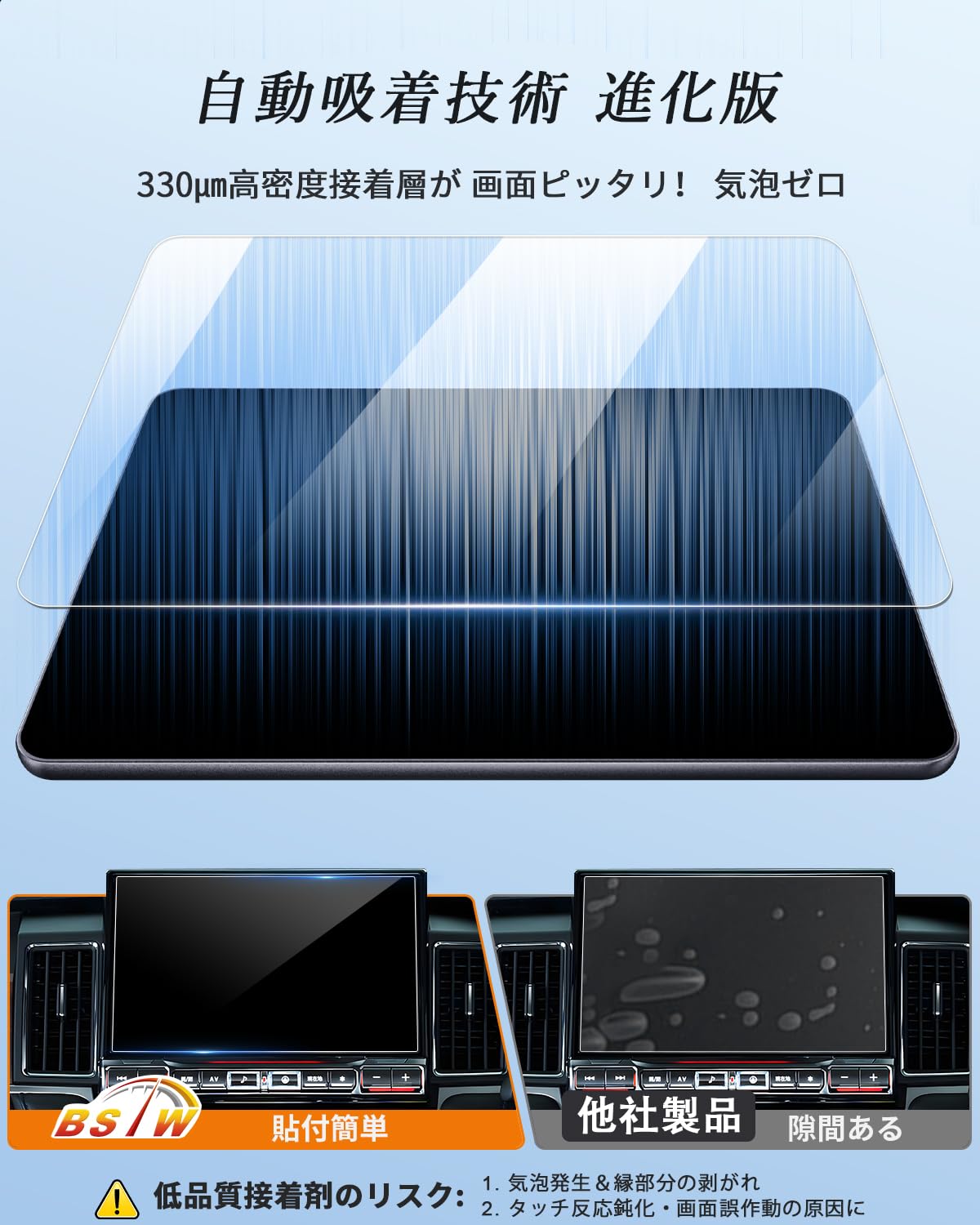 Amazon.co.jp: BSTW ガラスフィルム ALPINE 11型カーナビ デリカD5専用