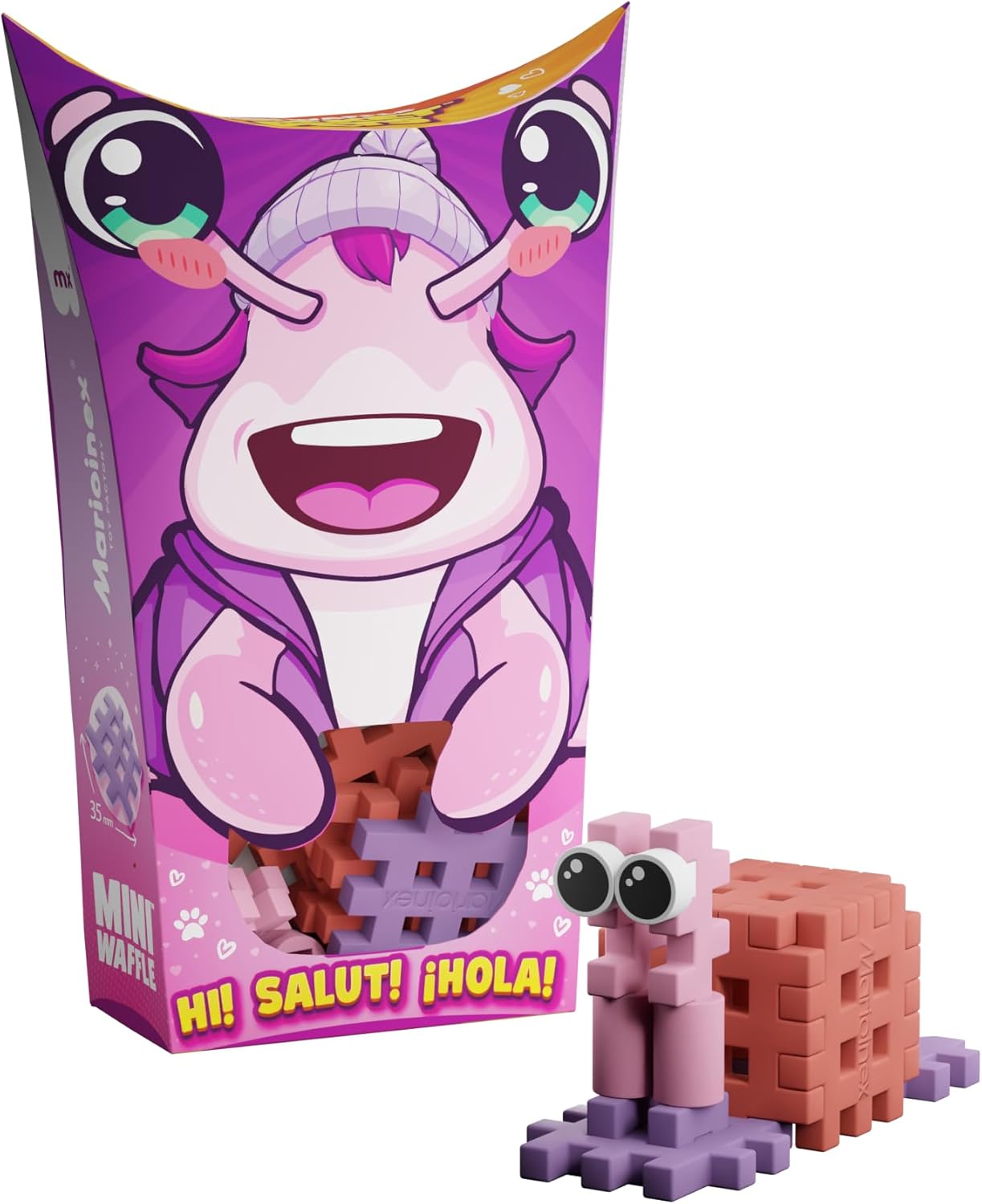 Marionex Mini Waffle Pocket Pets - Snail, Pads 15 Pieces