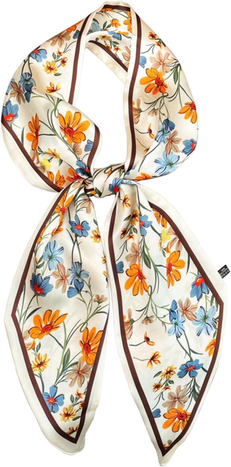 59" Mulberry Silk Like Head Scarf Women's Fashion Square Neck Satin Scarfs for Bag Hair Scarves Gift 59 * 5.9”